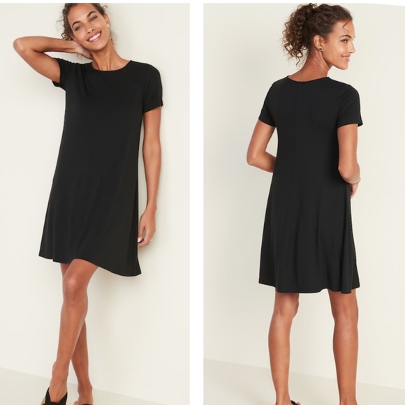 Old Navy Dresses & Skirts - NWT - Old Navy black swing jersey dress size SP